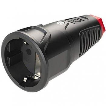 Conector de seguridad de goma sólida 16A 250V AC IP20 Tipo F