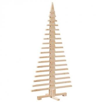 vidaXL Wooden Christmas Tree for Decoration 150 cm Solid Wood Pine