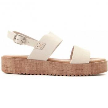 Sandalias de Mujer Purapiel Game Beige