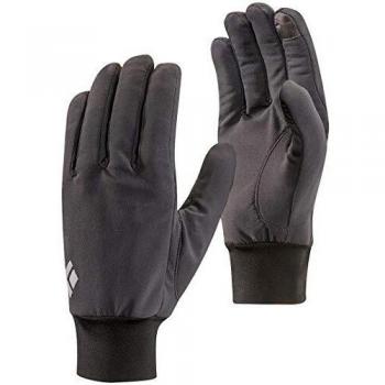 Black Diamond Lightweight Softshell Touchscreen Gloves - Unisex, Smoke, Medium