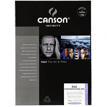 Papel Fotográfico Canson Infinity Rag Photographique Duo 220g - A3 - 25 Hojas