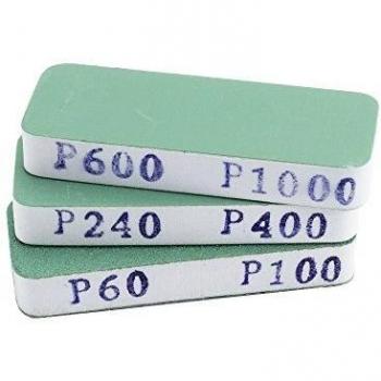Papel de Lija Flexi Reutilizable 3 Piezas (80x30x12mm) con Doble Grano