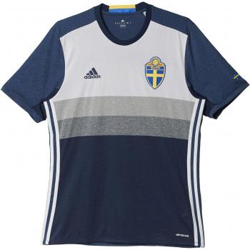 adidas UEFA Euro 2016 Schweden Camiseta, Hombre, Azul/Blanco/Gris