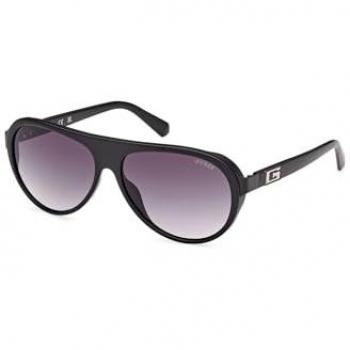 Guess GU00125 Polarized Matte Black Gradient Sunglasses for Men 60mm