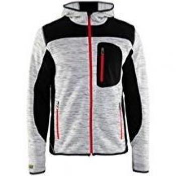 Chaqueta de Punto Blakläder Unisex con Capucha Gris/Negro Talla S