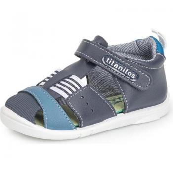 Sandalias Titanitos modelo B500 Criollo para niño color azul
