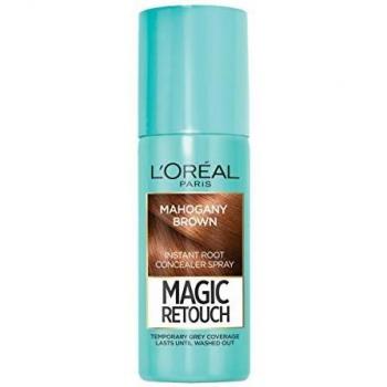 Spray Corrector de Raíces Instantáneo Unisex L'Oreal Paris Mahogany Brown 75ml