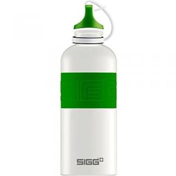 Sigg Botella de Agua CYD Blanco Puro Green Touch, Botella de diseño, 0,6 l, Libre de BPA, Aluminio, Verde, Multicolor, 0,6 l, 8686.80