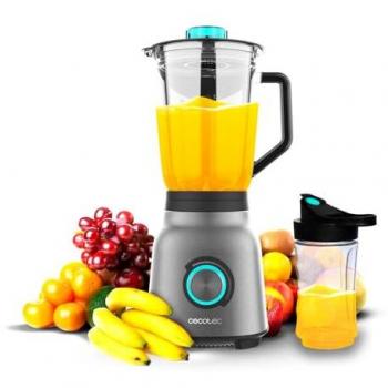 Batidora de Vaso Cecotec Power Black Titanium 1800MAX - 1800W, 1.5L, 5 Velocidades, Cuchilla de Titanio Negro, Función Pulse y Tapón Dosificador