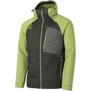 Ternua - Chaqueta de hombre Kuantum Hybrid Hood Jkt M Ternua, chaqueta outdoor para hombre, color gris, talla S