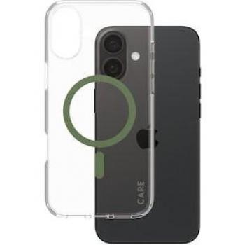 Funda Transparente Urban Combat CARE de PanzerGlass® con MagSafe para iPhone 16 Plus - Verde