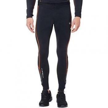 Ultrasport Compression Effect and Quick-Dry-Function Thermodynamic Pantalones Largos termodinámicos, Hombre, Negro/Neón Naranja, M