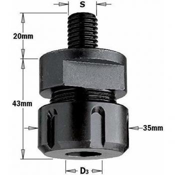 Mandril portafresas S:M12x1.75 x pinzas ER20-STD CMT 796.122.00