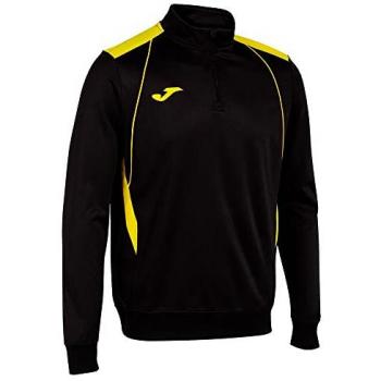 Sudadera Joma Championship VII Hombre Negro Amarillo con media cremallera