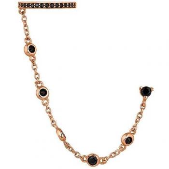 Piercing múltiple Bo-kaap de plata bañado en oro rosa