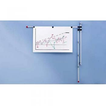 Soporte mural MAUL con 2 brazos abatibles de 1.32m en gris