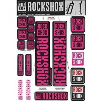 RockShox Pegatinas de 35 mm Pike/Lyrik/Yari/Domain/Revelation, 11.4318.003.512 Piezas de Repuesto, Magenta, Estándar
