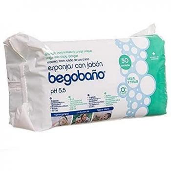 Begobaño Disposable Soapy Sponge Pack - 30 Units