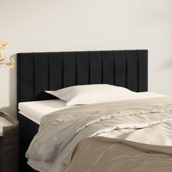 Cabecero de terciopelo negro 100x5x78/88 cm Vidaxl