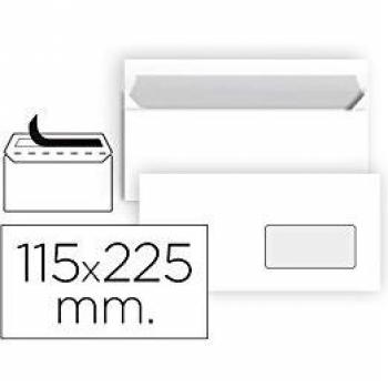 Liderpapel - Sb90 Pack De 25 Sobres Con Ventana Derecha, 115 X 225 Mm, Color Blanco