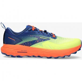 Zapatillas de Trail Running Brooks Cascadia 17, Color Azul/Verde, Talla 44 EUR - Colección Otoño-Invierno 2023