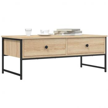 Mesa de centro Sonoma Oak 101x49x39,5 cm Madera multicapa Marrón