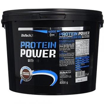 Biotech USA Protein Power 4kg Chocolate - High-Protein, Creatine Enhanced, Gluten-Free