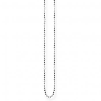 Thomas Sabo 925 Sterling Silver 1.2mm Ball Chain Necklace for Women, 40-45 cm