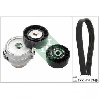 Juego de correas trapeciales poli V INA V-Ribbed Belt Set 529 0518 10