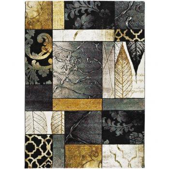 Alfombra Bianca Atticgo Universal XXI 21995 - Material: Polipropileno, Tamaño: 160x230 cm, Diseño: Estilo moderno con patrones geométricos, Color: Beige y gris, Antideslizante