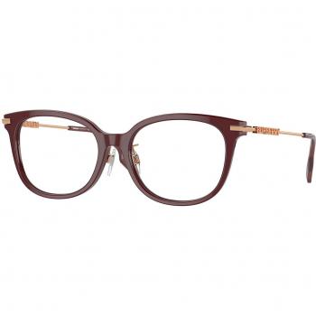 Burberry BE2391F Asian Fit 4022 Women's Eyeglasses Burgundy Size 53 (Frame Only) - Blue Light Block Available
