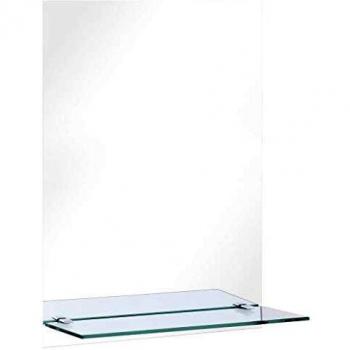 vidaXL Wall Mirror with Shelf 40x60 cm Tempered Glass