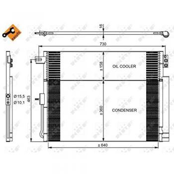 Condensador de aire acondicionado EASY FIT NRF 350038