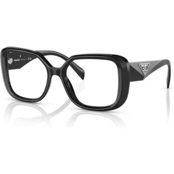 Prada PR 10ZV 1AB1O1 Women's Square Black Eyeglasses