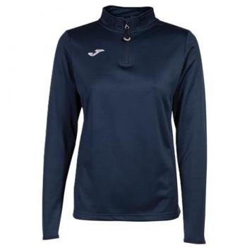 Joma Women's Night Running Half Zip Sweatshirt - Dark Blue