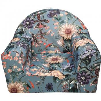 Sillón infantil relleno de espuma antideslizante Jyoko con características antimanchas y diseño Lago di Como