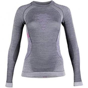 Camiseta Interior de Manga Larga Fusyon Merino para Mujer - Gris / Talla L-XL