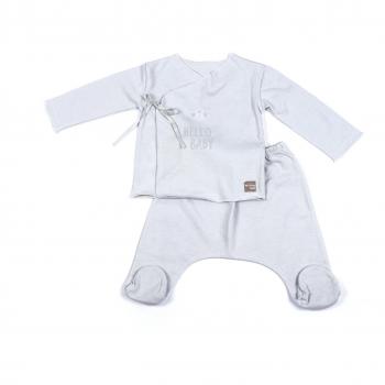 Walking Mum - Set camiseta y polaina, color gris