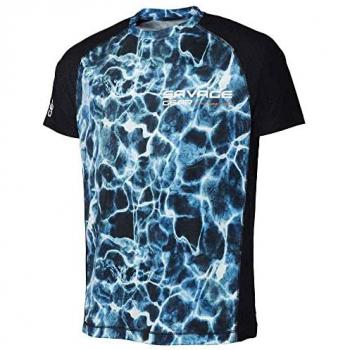 Camiseta de Pesca Savage Gear Marine UV de Manga Corta Unisex Azul Grande