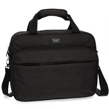 MOVOM Ottawa Maletín porta ordenador 15.6 pulgadas, color Negro
