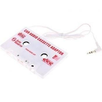 3,5 mm Adaptador de Casete Transmisor Convertidor Audio de Coche para MP3 iPhone - 136x72x26mm, Blanco