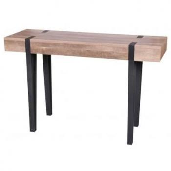 Consola LOVY - Madera con Patas de Metal Negro