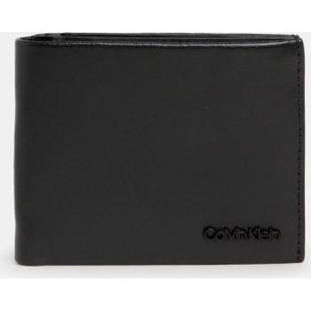Calvin Klein Minimal Focus Monedero De Piel Negro
