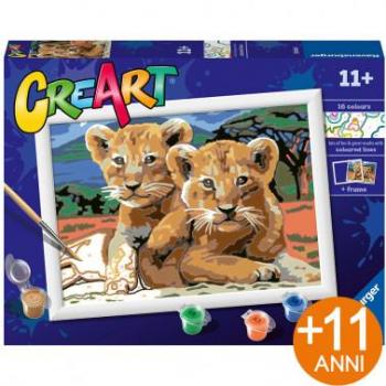 Ravensburger Pintar con Números Creart Serie D Classic Cachorros de León 23616 Ravensburger