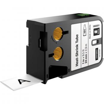 Dymo XTL 1868811 cinta termoretráctil negro sobre blanco 19mm