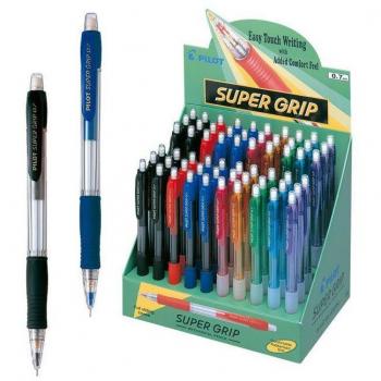 Portaminas Pilot SuperGrip 0.7 mm H-187, 60 unidades