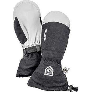 Manoplas Hestra Army Leather Heli Ski - Cuir, Calientes, Impermeables, Unisex, Negro, Talla 9