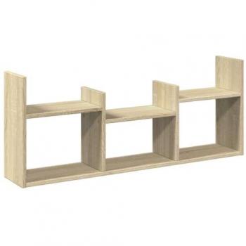 Armario de pared madera de ingeniería roble Sonoma 100x18x40 cm Marrón