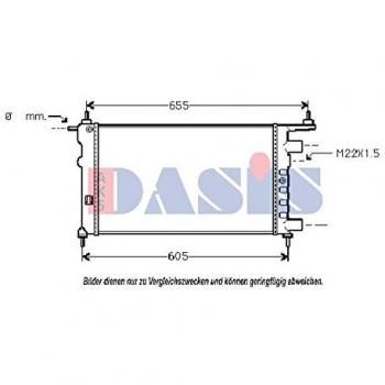 AKS Dasis 150790N Radiador, refrigeración del motor