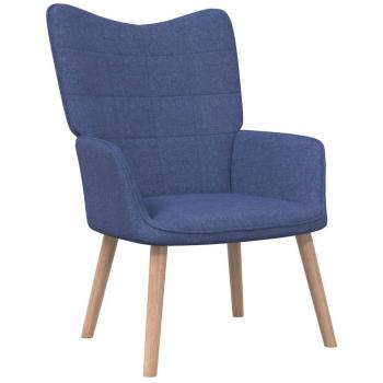 Sillón de relax de tela azul vidaXL